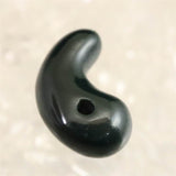 出雲碧玉 出雲石  SA  15mm勾玉 ディレクトリカード付 1.15g (ID:11958)