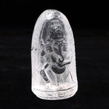 ガネーシュヒマール産 ヒマラヤ水晶  ガネーシャ彫刻置物 証明書付 69.3g (ID:12113)