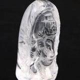 ガネーシュヒマール産 ヒマラヤ水晶  ガネーシャ彫刻置物 証明書付 69.3g (ID:12113)