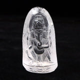 ガネーシュヒマール産 ヒマラヤ水晶  ガネーシャ彫刻置物 証明書付 69.3g (ID:12113)