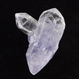 デュモルチェライト入り水晶　44mmポイント原石 磨き 31.9g (ID:12207)