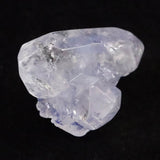 デュモルチェライト入り水晶　44mmポイント原石 磨き 31.9g (ID:12207)