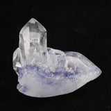 デュモルチェライト入り水晶　44mmポイント原石 磨き 31.9g (ID:12207)