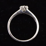 ブラジル産 フェナカイト 5mmラウンドカット リング 鑑別書付 18号 (ID:12250)