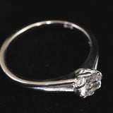 ブラジル産 フェナカイト 5mmラウンドカット リング 鑑別書付 18号 (ID:12250)