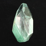 エメラルドグリーンファントムクォーツ　21x12mm　原石ラフカット ルース 3.52g (ID:12264)