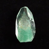 エメラルドグリーンファントムクォーツ　21x12mm　原石ラフカット ルース 3.52g (ID:12264)