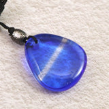 H&E社 シベリアンブルークォーツ　タンブル コード ペンダント 9.3g (ID:12274)