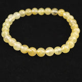 H&E社 ヒマラヤゴールド アゼツライト（AZOZEO)　6mm玉ブレスレット 証明書付 9.65g (ID:12461)