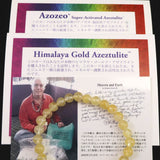 H&E社 ヒマラヤゴールド アゼツライト（AZOZEO)　6mm玉ブレスレット 証明書付 9.65g (ID:12461)