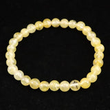 H&E社 ヒマラヤゴールド アゼツライト（AZOZEO)　6mm玉ブレスレット 証明書付 9.65g (ID:12461)
