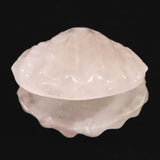 ローズクォーツ 54mm 貝殻モチーフ 彫刻置物 89ｇ (ID:12490)