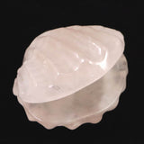 ローズクォーツ 54mm 貝殻モチーフ 彫刻置物 89ｇ (ID:12490)
