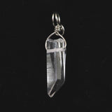 米国アーカンソー州産 水晶 23mm原石ペンダントトップ 2.2g (ID:12723)