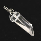 米国アーカンソー州産 水晶 23mm原石ペンダントトップ 2.2g (ID:12723)