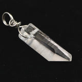 米国アーカンソー州産 水晶 23mm原石ペンダントトップ 2.2g (ID:12723)