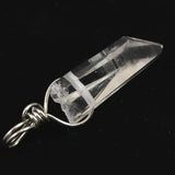 米国アーカンソー州産 水晶 23mm原石ペンダントトップ 2.2g (ID:12723)