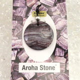 H&E社 ヴァイタライト アロハストーン (AZOZEO)  ディスク型 コード ペンダント 6.9g (ID:12766)