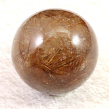 レッドブロンズルチルクォーツ　25mmスフィア 23.4g  (ID:12856)