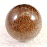 レッドブロンズルチルクォーツ　25mmスフィア 23.4g  (ID:12856)