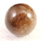 レッドブロンズルチルクォーツ　25mmスフィア 23.4g  (ID:12856)