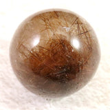 レッドブロンズルチルクォーツ　25mmスフィア 23.4g  (ID:12856)