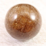 レッドブロンズルチルクォーツ　25mmスフィア 23.4g  (ID:12856)
