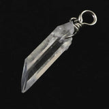 米国アーカンソー州産 水晶 28mm原石ペンダントトップ 1.9g (ID:13001)