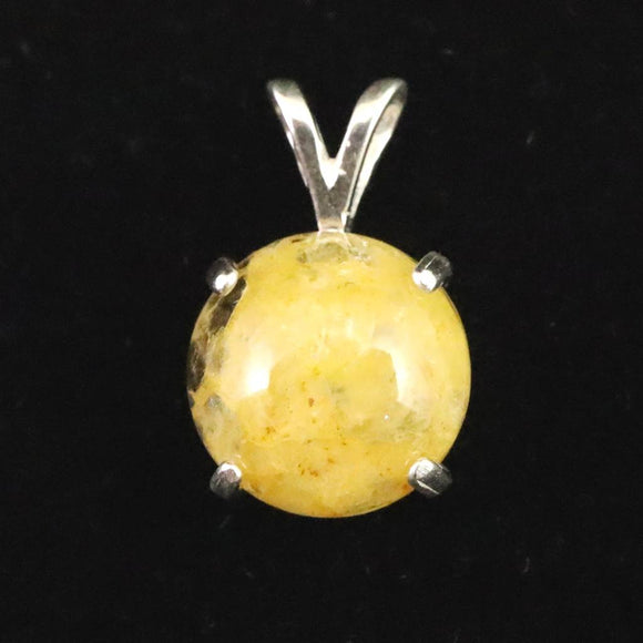 H&E社 ヒマラヤゴールドアゼツライト（AZOZEO) 10mmラウンド ペンダントトップ 証明書付 1.3g (ID:13207)