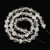 ヒマラヤ水晶 アイリスクォーツ 8ミリ玉 一連 現品 37.7g (ID:13339)