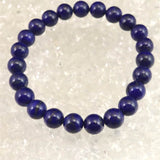 ラピスラズリ 4Aグレード 8mm玉ブレスレット 18.9g (ID:13411)