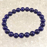 ラピスラズリ 4Aグレード 8mm玉ブレスレット 18.9g (ID:13411)