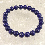 ラピスラズリ 4Aグレード 8mm玉ブレスレット 18.9g (ID:13411)