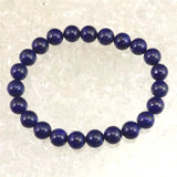 ラピスラズリ 4Aグレード 8mm玉ブレスレット 18.9g (ID:13411)