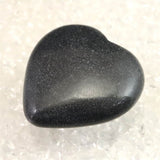 H&E社 ブラックアゼツライト(AZOZEO) 40mmハート 証明書付 31.2g (ID:13700)