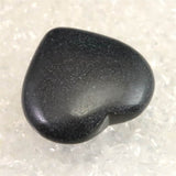 H&E社 ブラックアゼツライト(AZOZEO) 40mmハート 証明書付 31.2g (ID:13700)