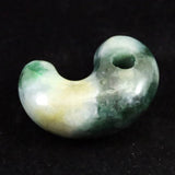 糸魚川翡翠  ヒスイ 小滝産 緑 30mm勾玉 ディレクトリカード付 11.5g (ID:13776)