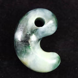 糸魚川翡翠  ヒスイ 小滝産 緑 30mm勾玉 ディレクトリカード付 11.5g (ID:13776)