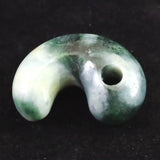 糸魚川翡翠  ヒスイ 小滝産 緑 30mm勾玉 ディレクトリカード付 11.5g (ID:13776)