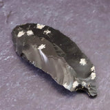 黒曜石 打製石器  52mm  後期旧石器時代 東北・北海道地域 5.5g (ID:13848)