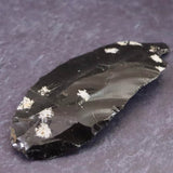 黒曜石 打製石器  52mm  後期旧石器時代 東北・北海道地域 5.5g (ID:13848)