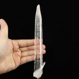 ディアマンティーナ産レーザークリスタル 146mm ポイント原石 ぺネトレーター バーナクル 118g　 (ID:13914)