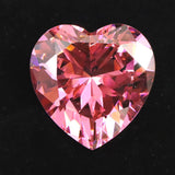 キュービックジルコニア CZ  30mm ハート ブリリアントカット ルース ピンク　 (ID:13925)