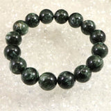 セラフィナイト クリノクロア 13mm玉ブレスレット 49.6g (ID:13956)