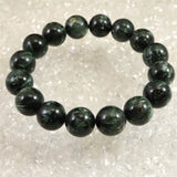 セラフィナイト クリノクロア 13mm玉ブレスレット 49.6g (ID:13956)