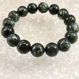 セラフィナイト クリノクロア 13mm玉ブレスレット 49.6g (ID:13956)