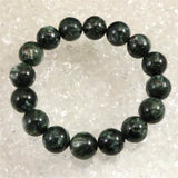 セラフィナイト クリノクロア 13mm玉ブレスレット 49.6g (ID:13956)