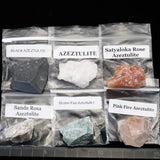 H&E社 アゼツライト(AZOZEO) 16種原石セット  Mサイズ 現品 証明書付 (ID:13992)