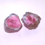 ウォーターメロントルマリン 原石スライス 2個セット 3.93ct (ID:14213)