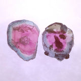 ウォーターメロントルマリン 原石スライス 2個セット 3.93ct (ID:14213)